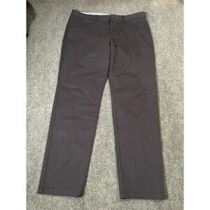 Perk Pants Mens 38x32 Black Slim Fit Stretch Chinos Casual Straight Leg Dress